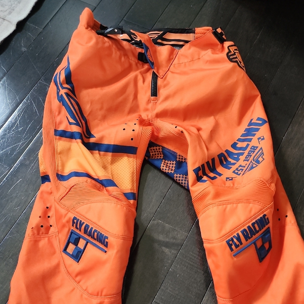 Men's Orange Motocross Pants